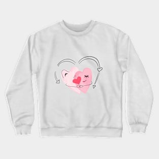 couple hearts Crewneck Sweatshirt